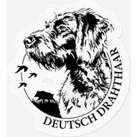 Proud Deutsch Drahthaar Dog Portrait - Deutsch Drahthaar - Stickers — Autocollants et stickers