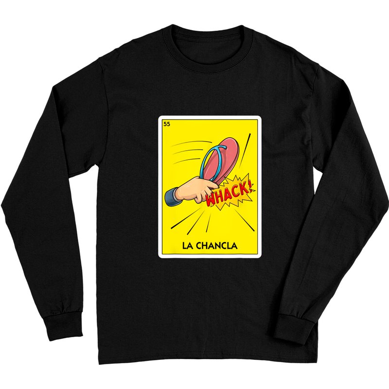 Chancla Meme Long Sleeve Shirt - Latino Mom Chancla Survivor — Mens T Shirts