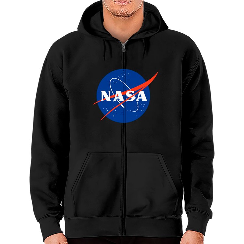 Nasa Meatball Logo Insignia Symbol Nasa Zip Hoodies — Sweats à capuche pour hommes