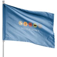 Settle Down - Settlers Of Catan - House Flags — Decorative Flags