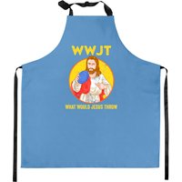 Disc Golf What Would Jesus Throw Frisbee Golf Kitchen Aprons — Tabliers de cuisine