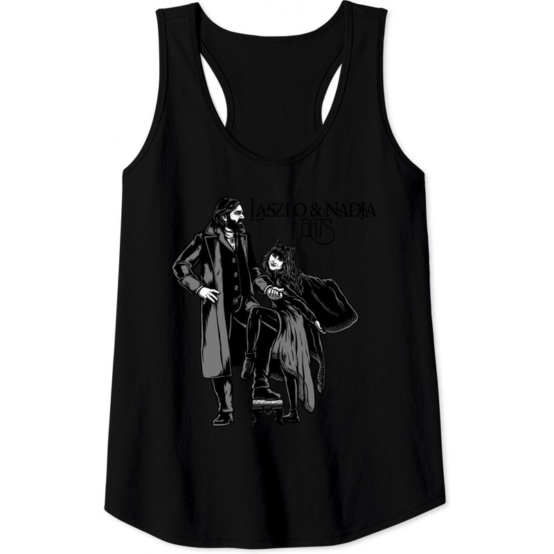 Vintage Laszlo Nadja Tank Tops From What We Do In The Shadows — T-shirts pour hommes