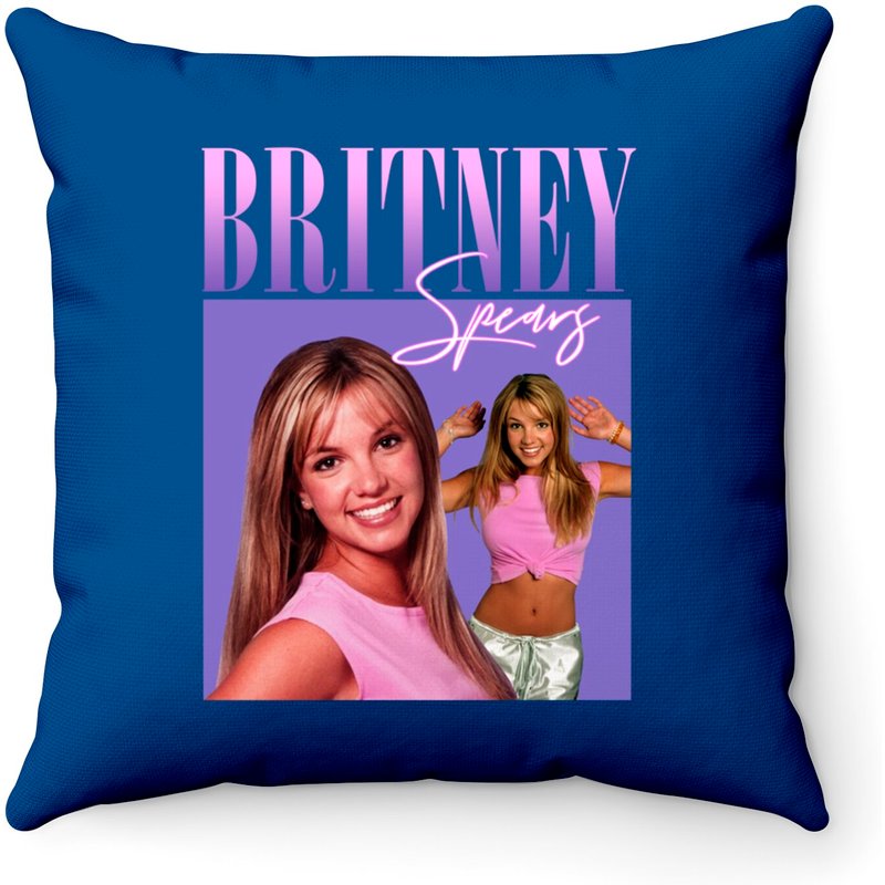 Britney Spears 90s Vintage Hip-hop Throw Pillows — Decorative Cushions