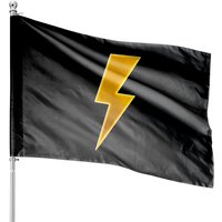 Yellow Lightning Bolt Thunder House Flags — Decorative Flags