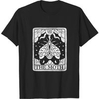 Death Head Moth T-shirts Goth Tarot Card The Moth Gothic Kawaii Occult Grunge