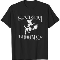 Salem Broom Co Est 1962 T-shirts Witches Halloween T-shirts