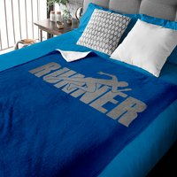 Runner Track & Field Cross Country Running Athlete Vintage Pullover Baby Blankets — Baby Blankets