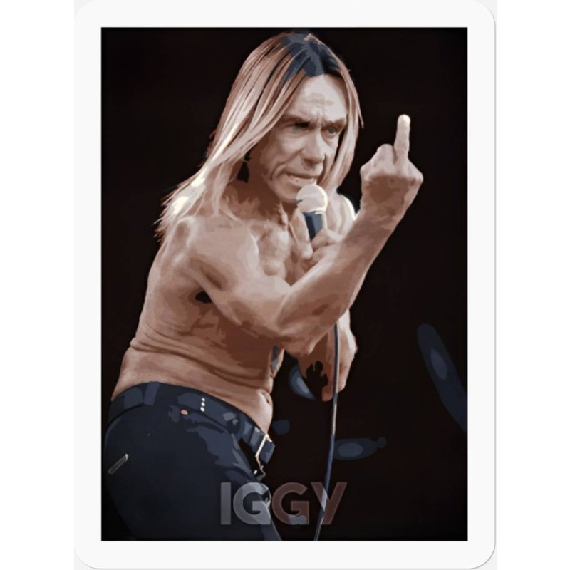 Iggy - Iggy Pop - Stickers — Stickers & Decals