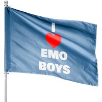Emo Boy Meme House Flags I Love Emo Boys — Drapeaux décoratifs