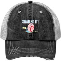 Gary The Snail Snailed It! Print Trucker Hat — Casquette de baseball