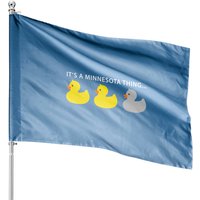 Funny Minnesota Duck Duck Grey Duck Pullover House Flags — Drapeaux décoratifs