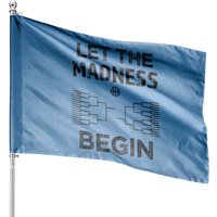 Let The Madness Begin College March Basketball — Drapeaux décoratifs