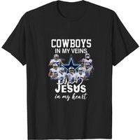 Cowboy In My Veins, Jesus In My Heart T-shirts — T-shirts pour hommes