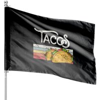 Love Tacos Vintage Taco Lover Gift Design Idea Pullover House Flags