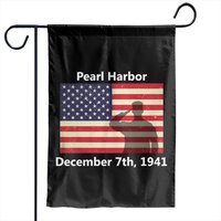 Pearl Harbor American Usa Us Flag Pullover Garden Flags — Decorative Flags