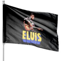 Elvis Presley Official Guitar Portrait House Flags — Drapeaux décoratifs