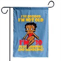Black Betty Birthday Boop Motivational 1102 Garden Flags — Decorative Flags