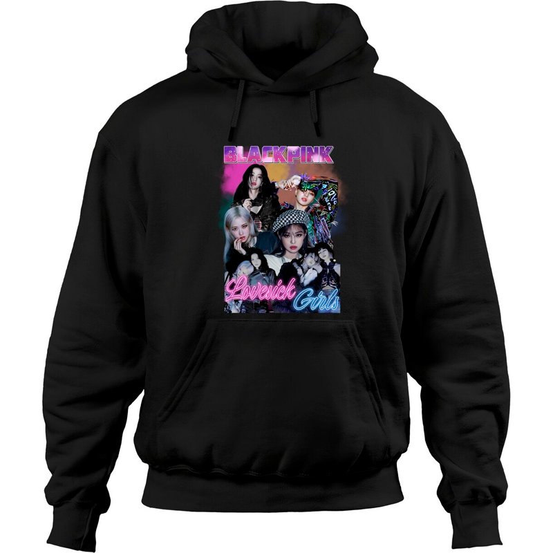 Black Pink Kpop Hoodies,black Pink Hoodies For Fan, Blackpink In Your Area Kpop Korea
