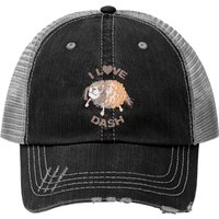 I Love Dash Enola Holmes Pinecone Pet, Dash Circle Design - Pinecone - Print Trucker Hat