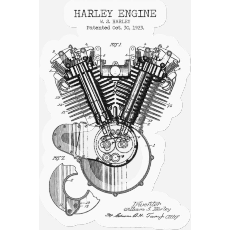 Harley Engine - Harley Engine - Stickers — Autocollants et stickers