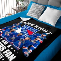 Damn Right I Am A Rangers Fan Now And Forever Baby Blankets — Couvertures pour bébé