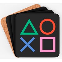 Playstation Button Ps5 - Playstation Button Ps5 - Coasters — Coasters & Placemats
