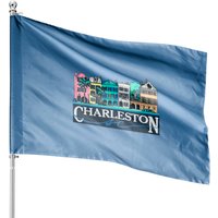 Charleston Rainbow Road - Charleston South Carolina - House Flags — Drapeaux décoratifs