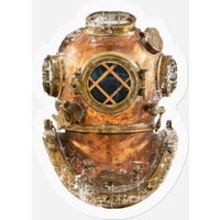 Vintage Diving Helmet - Deep Sea Diver - Stickers