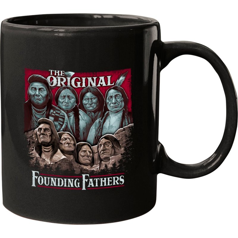 The Original Founding Fathers Mount Rushmore | Native American Pride - Founding Fathers - Mugs — Tasses et gobelets