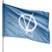 V For Vendetta Symbol Vintage - V For Vendetta - House Flags
