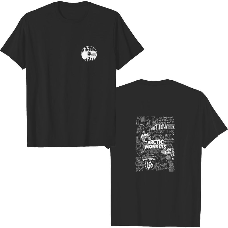 Vintage Arctic Monkeys Shirt, Vintage Arctic Monkeys Double Sided T-shirt — T-shirts pour hommes