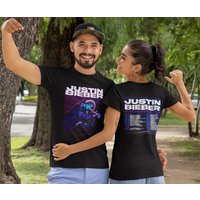 Justin Bieber 2 Side Shirt, Justice World Tour Bieber Double Sided T-shirt — T-shirts pour hommes