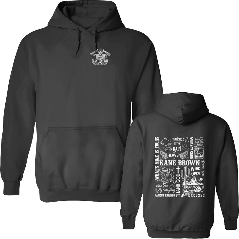 Kane Brown Drunk Or Dreaming Tour Double Sided Hoodie — Sweats à capuche pour hommes