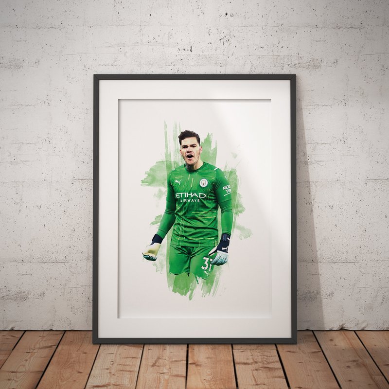 Ederson - Football Poster - Football Print — Posters & Prints