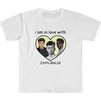 Zayn Malik I Am In Love With Zayn Malik White Graphic Tee