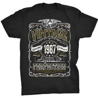 36th Birthday Gift Shirt For Men - Vintage 1987 Aged To Perfection - 36th Birthday Gift