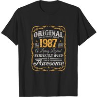 Vintage Original Made In 1987 Classic Birthday T-shirt