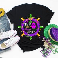 Ah Ship It's A Mardi Gras Trip Shirt, Cruising Tshirts, Mardi Gras Party