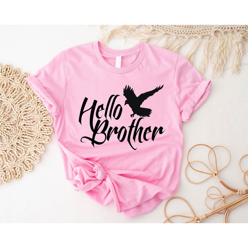 Hello Brother Shirt, Vampire Diaries Tshirt, Team Damon, Team Stefan