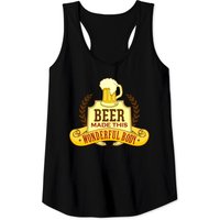 Funny Beer Made This Wonderful Body - Beer Belly - Tank Tops — T-shirts pour hommes
