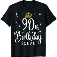 90th Birthday Squad 90 Years Old Birthday Party Group T-shirt — T-shirts pour hommes