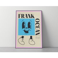 Frank Ocean Music Poster, Art Print, Vintage Gig, Concert, Hip Hop