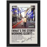 Oasis (what's The Story) Morning Glory? Album Song Cover Signed Poster