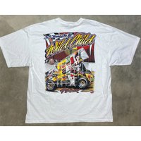 2008 Jac Haudenschild 35 Years Of The Wild Child Sprint Car Tee — T-shirts pour hommes