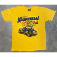 Rare Vintage 1986 Keith Kauffman / Roy Morral Sprint Car Tee — T-shirts pour hommes