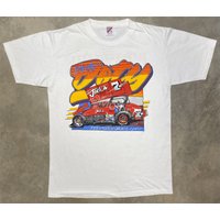 Rare! Vintage 1988 Brad Doty / Party Time Rentals Sprint Car Tee — T-shirts pour hommes