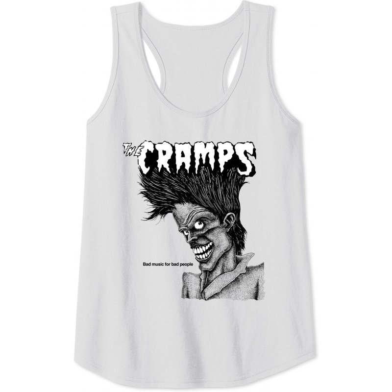Red The Cramps Bad Music For Bad People Tank Tops Tank Tops — T-shirts pour hommes