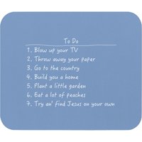 Spanish Pipedream Checklist (dark Backgrounds) - John Prine - Mouse Pads