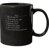 Spanish Pipedream Checklist (dark Backgrounds) - John Prine - Mugs