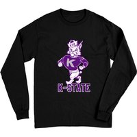 Vintage Willie The Kansas State Wildcat Mascot - Kansas State - Long Sleeves — T-shirts pour hommes